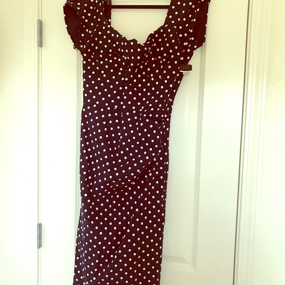 Stop Staring 1940s style poke-it-dot dress